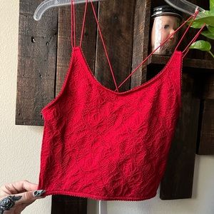 Fabletics Seamless Lace Tank  XS